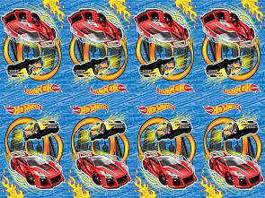 Скатерть с дизайном Hot Wheels, 140 х 180 см., в пакете (Весёлый Праздник, SK-HW-140-180sim)